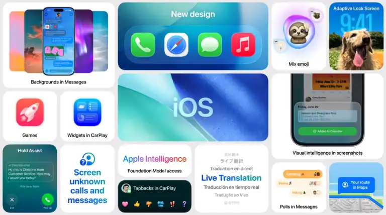 Co nowego w iOS 26? Design „Liquid Glass” i funkcje Apple Intelligence 5 new design ios26