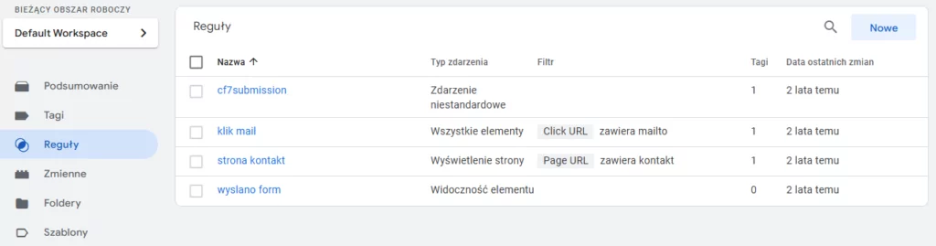 Google Tag Manager – jak działa i do czego służy? 6 google tag manager reguly